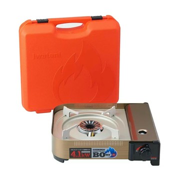 日本岩谷 Iwatani 防風磁式瓦斯爐 安全感應裝置 4.1kw 附收納殼/台 CB-AH-41N｜領券最高折$220