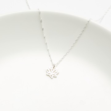 【Angel & Me】愛 蓮花 Lotus s925 純銀 項鍊 生日 情人節 禮物