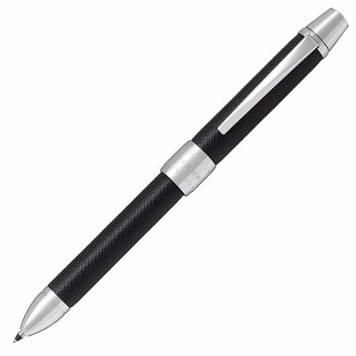 PILOT パイロット 多機能ペン 2+1（ツープラスワン）リッジ レザー 0.7mm（黒・赤）＋0.5mm（シャープ） ブラック BTHR-3SL-B 回転＆ノック式