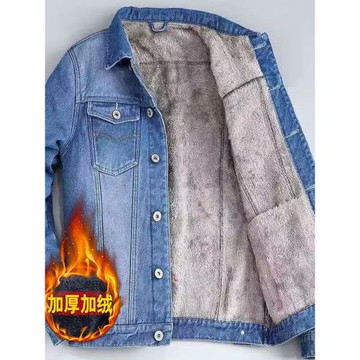 加絨牛仔外套男士長袖冬季韓版保暖棉衣棉服潮流加厚工裝夾克褂子