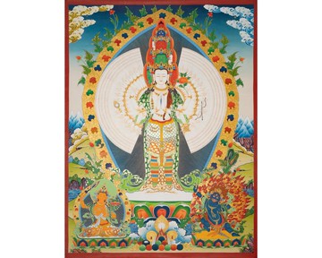 觀世音菩薩繪畫－喜馬拉雅聖潔壁畫 帶來內心的平靜