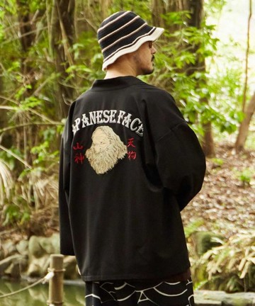 【熱門預購】和風和服式浮世繪刺繡開襟罩衫 羽織(3色)75H-5101