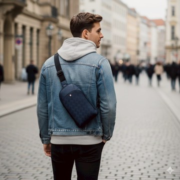 MONTBLANC 萬寶龍 Extreme 3.0 風尚系列單肩包 / 胸包 (墨藍)