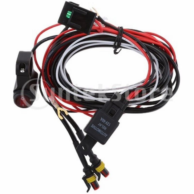 12vユニバーサルledワークライトバー配線ハーネスリレールームキットオン オフスイッチ 通販 Lineポイント最大0 5 Get Lineショッピング