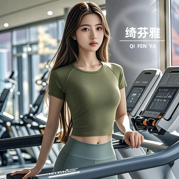 臺灣出貨 高強度運動T恤女跑步上衣健身訓練背心外穿瑜伽純欲緊身瑜伽服女透氣瑜伽服短袖女