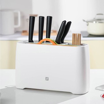 刀架 FIVE 智能刀筷砧板滅菌機台灣版 1年保固 方便 好清理 快速烘乾 抑菌廚房刀架刀具架收納架