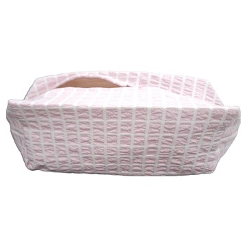 沐慕家居 泡泡格衛生紙套  石櫻粉  22 x 11 x 10cm
