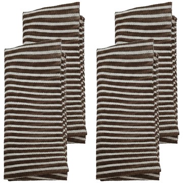 minono 米諾諾 環保咖啡紗沐浴巾 90 x 30cm  咖啡色 + 白色  4條  1條