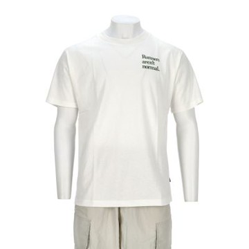 New Balance 男款 杏色 圓領 純棉 圖案 上衣 短袖 MT53921SST