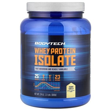 BodyTech, 分離乳清蛋白，法國香草味，1.5 磅（680 克）
