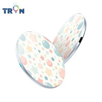 24H快速出貨 TRON 15W無線充電盤 圓形星星系列 快速充電板 充電器