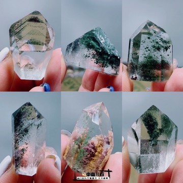 中森寶石🔮純天然 巴西老礦 無烤色 幽靈水晶 綠幽靈 水晶 綠幽靈柱 聚寶盆 幽靈水晶 異象水晶 水晶柱 金字塔 水晶
