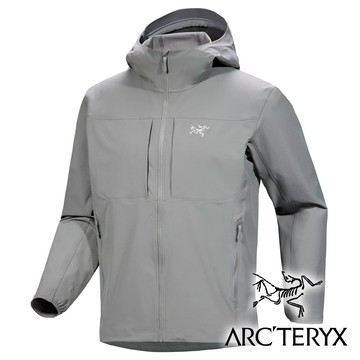 【Arc'teryx 始祖鳥】男Gamma軟殼連帽外套『太空灰』X009905 戶外 露營 登山 健行 休閒 時尚 出國 旅遊 保暖 禦寒 軟殼 連帽外套