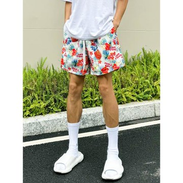 ANDTIME美式短褲籃球不過膝四五分褲速干運動拼接跑步訓練短褲男