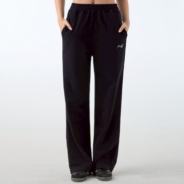 【ERSS】女裝 運動褲 運動褲女 女長褲 休閒褲女 寬鬆 黑色【S60127】