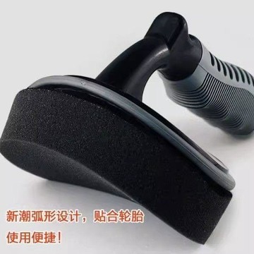 新款【upton】輪胎上光海綿刷輪胎海綿刷輪胎拋光刷汽車輪胎翻新刷洗車專用刷子