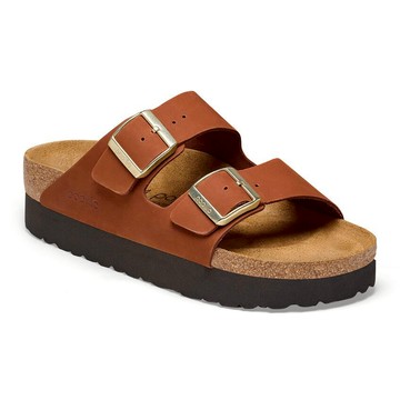 BIRKENSTOCK 勃肯 / Arizona / 厚底系列 / 牛巴戈 / 窄版 / 棕色