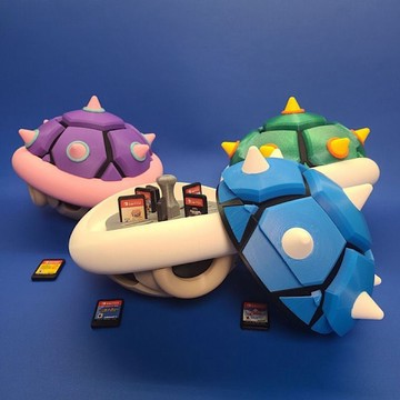 ✨小象優選✨酷霸任天堂Switch卡盒 超級馬里奧NS遊戲卡帶收納盒 超級馬里奧周邊 超級瑪麗 酷霸收納架 龜龜收納盒