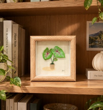 手工紙雕 植物紙藝 - 彩芋 / 居家擺設 療癒手作 生日送禮