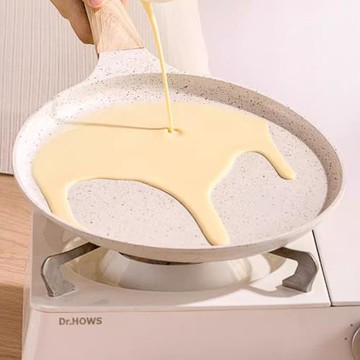 麥飯石千層平底鍋家用不粘鍋蛋糕皮烙餅煎鍋牛排早餐鍋煎餅鍋