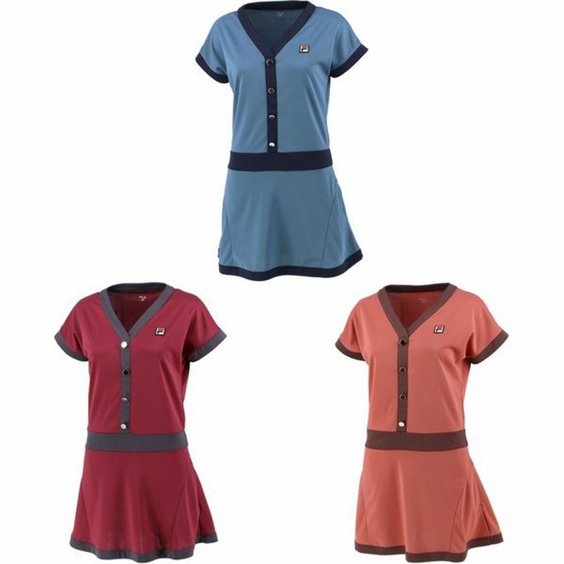 Fila フィラ テニスウェア レディース ワンピース Vl2540 9月上旬発売予定 22fw 通販 Lineポイント最大get Lineショッピング