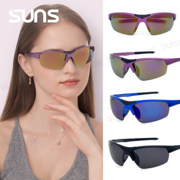【SUNS】MIT運動偏光墨鏡 包覆式流線型絢彩水銀偏光 Polarized防眩光/抗UV400/路跑眼鏡 S850