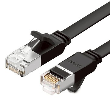 UGREEN 綠聯 CAT6網路線 GLAN FLAT版  10m  黑色  1條