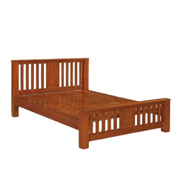 【MUNA 家居】509型柚木色5尺雙人床