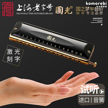 【專業演奏級】半音階口琴 國光口琴 國之夢口琴 16孔口琴 12孔口琴 高檔鍍鉻工藝 音色飽滿通透 成人專業演奏 學生初學入門