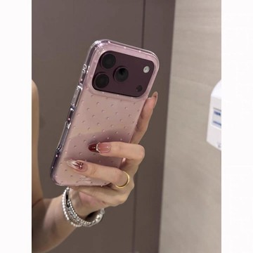 臺灣-出貨🔥日韓果凍色波點適用蘋果18promax手機殼iphone17pro新款16女款15