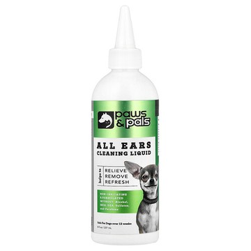 Paws & Pals, 全耳，清潔液，8 液量盎司（237 毫升）