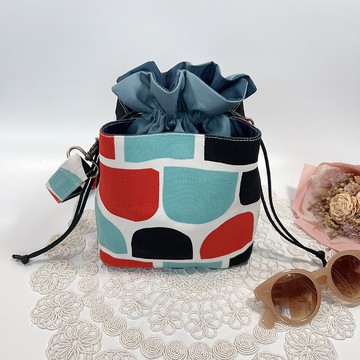 雙口袋束口包/水桶包