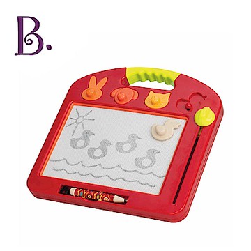 B.Toys 塗黑黑磁繪板(番茄紅)