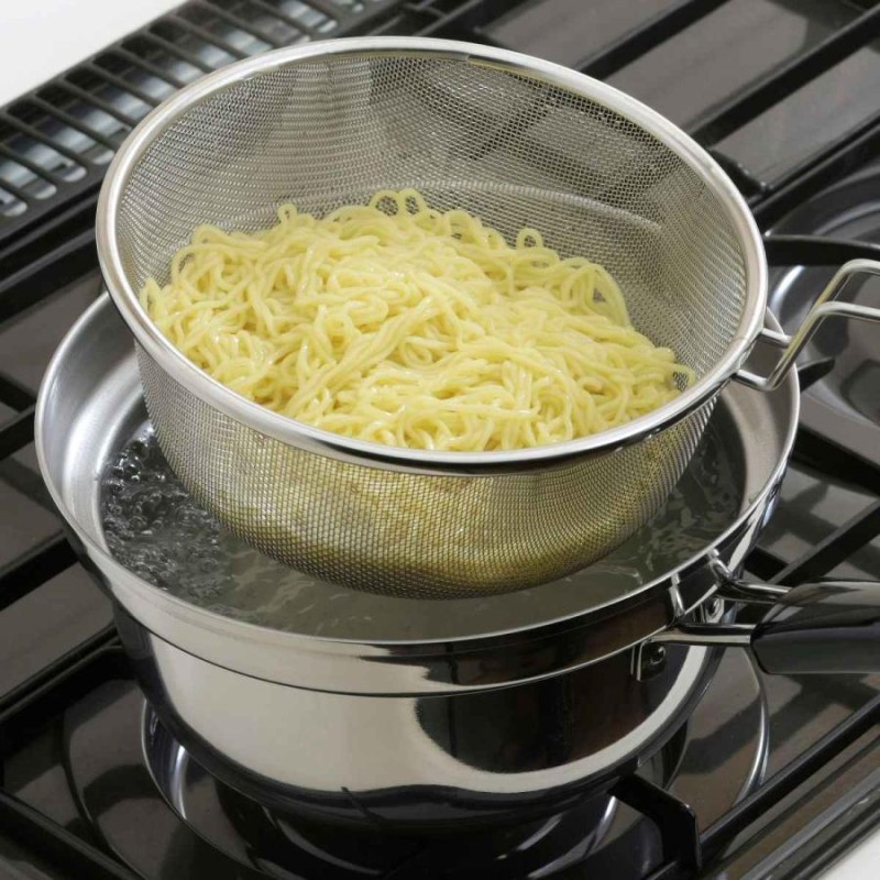 3個セット　湯切りザル パスタ スパゲティ揚げ うどんテボ 麺茹でザル メッシュ 3個セット 湯切りザル パスタ スパゲティ揚げ うどんテボ 麺茹で