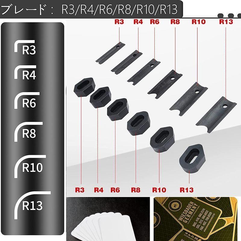 BAOSHISHAN 角丸 コーナーカッター 卓上 角丸切機 業務用名刺/カードの