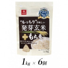 はくばくのもっちり美味しい発芽玄米 もち麦　1kg×6個