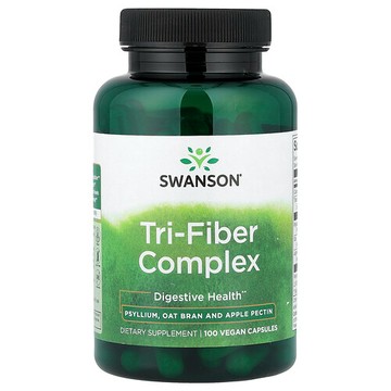 Swanson Vitamins, 三重纖維複合物，100 粒素食膠囊