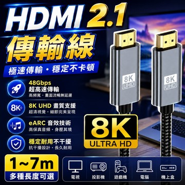 【頂規現貨💎發票免運】HDMI HDMI線 8K 2.1高清線 高清螢幕線 電視線 電視傳輸線 轉接線 轉接器 螢幕線