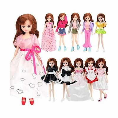 Barwa リカちゃん用ドレス リカちゃん用服 リカちゃん人形用服 ランダム5枚セット 1 6ドール用服 22cm人形用ドレス 手作り 可愛 通販 Lineポイント最大get Lineショッピング
