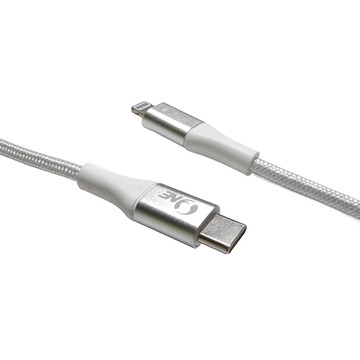 o-one Type-C to Lightning 充電傳輸線 APPLE MFI 認證 快充線 1.2m  1個  白色