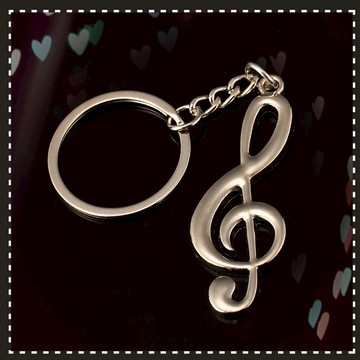 全店商品滿77元出貨:音符鑰匙扣 音樂鑰匙圈 復古氣質鑰匙環 音符掛件 金屬汽車鑰匙圈 創意禮品 小禮品