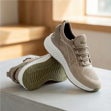 【DK氣墊鞋】防水輕便休閒氣墊女鞋 73-5238-89 杏色