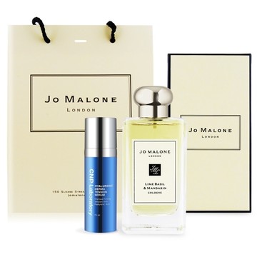 Jo Malone 青檸羅勒與柑橘香水(100ml)送CNP膠原玻尿酸彈力密度精華15ml+提袋-國際航空版
