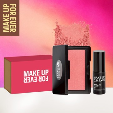 情人節甜蜜出擊💕【MAKE UP FOR EVER】放膽玩色腮紅組💕活力粉#B220+超光肌控油定妝噴霧10ml【LINE禮物獨家】#情人節送禮推薦 #閨蜜