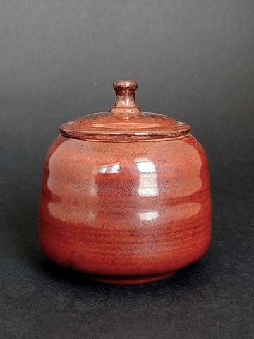 幸福 鐵紅釉小茶倉