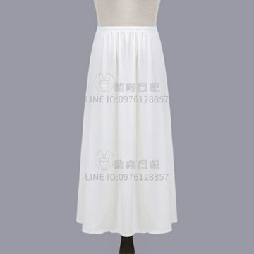 內襯裙白色不透防走光半身裙防透大碼安全裙內搭打底裙子中長款【倪醬小鋪】