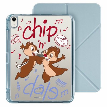 迪士尼 鋼牙與大鼻iPad Air 11/pro13可拆式防摔透明筆槽摺套ipad