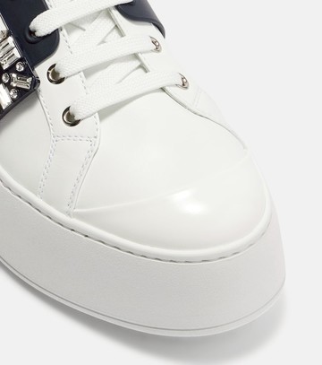 Roger Vivier Viv Skate leather platform sneakers