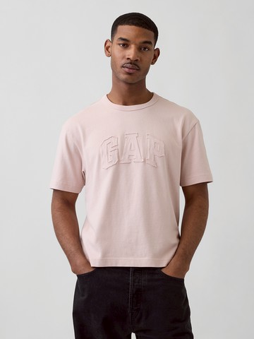 重磅寬鬆Gap Logo 短版T恤