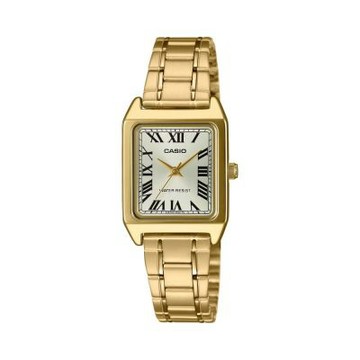 CASIO 卡西歐 LTP-V007G-9B 都市簡約設計 不鏽鋼鍊帶 金_22mm